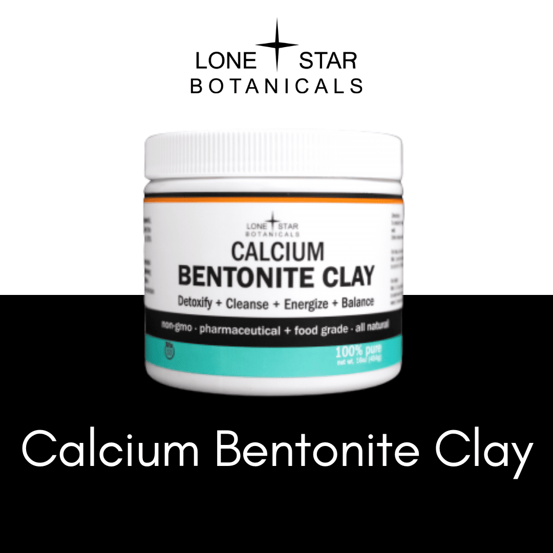 Calcium Bentonite Clay 1lb. Jar Lone Star Botanicals