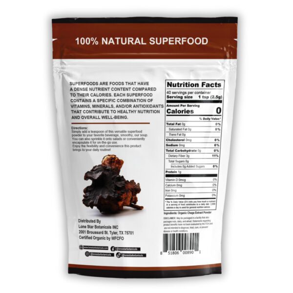 Chaga Mushroom Extract Powder - 100g - Image 8