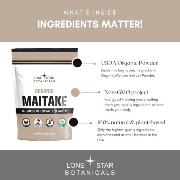 Maitake Mushroom Extract Powder - 100g - Image 3