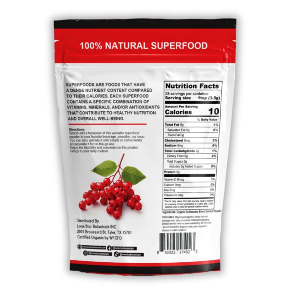 Schisandra Berry Extract Powder - 100g - Image 8