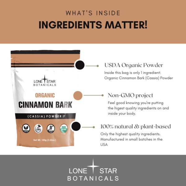 Cinnamon Bark (Cassia) Powder - 100g - Image 3