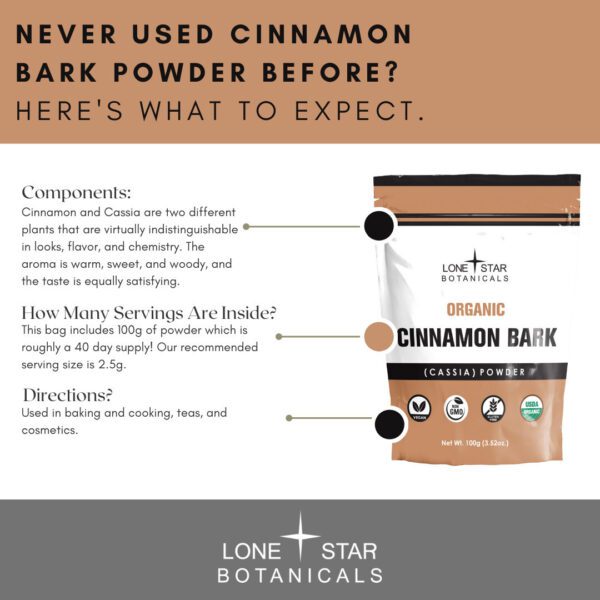 Cinnamon Bark (Cassia) Powder - 100g - Image 5