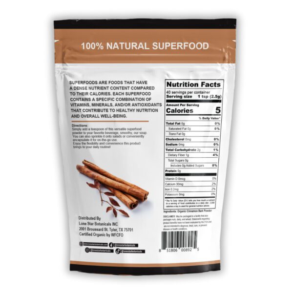 Cinnamon Bark (Cassia) Powder - 100g - Image 8