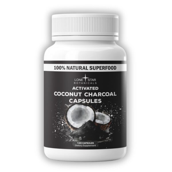 Activated Coconut Charcoal Capsules - 120ct
