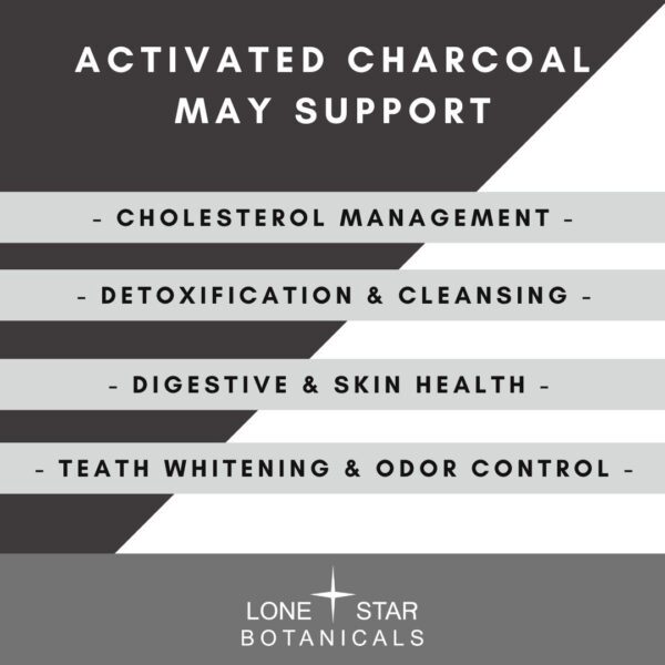Activated Coconut Charcoal Capsules - 120ct - Image 2